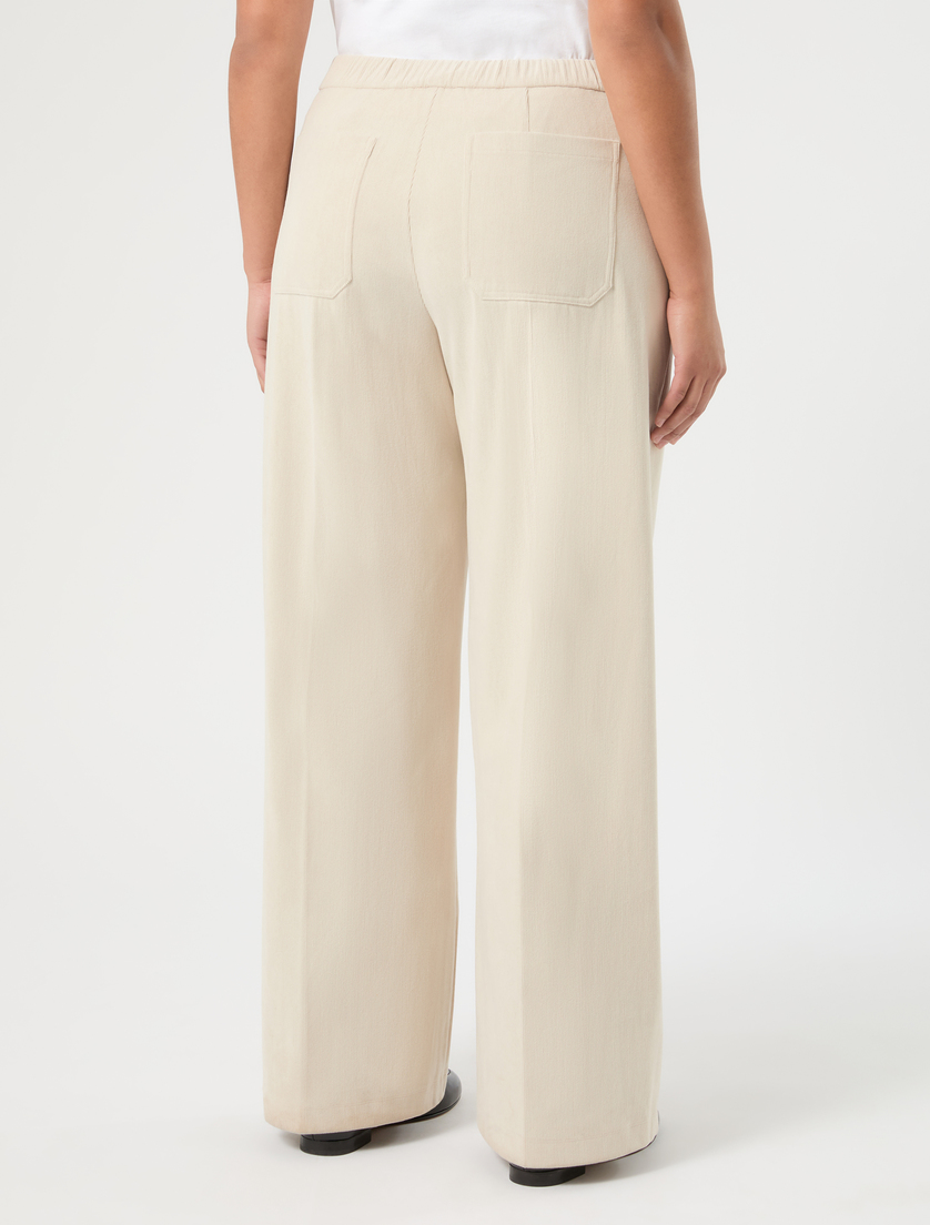 Pantaloni in jersey a costine - ALBINO - Marina Rinaldi - 4
