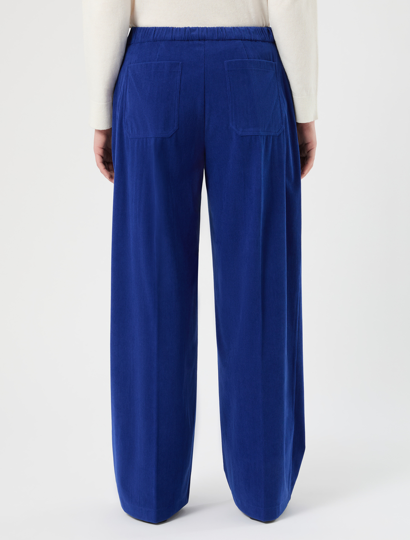 Pantaloni in jersey a costine - BLUETTE - Marina Rinaldi - 4