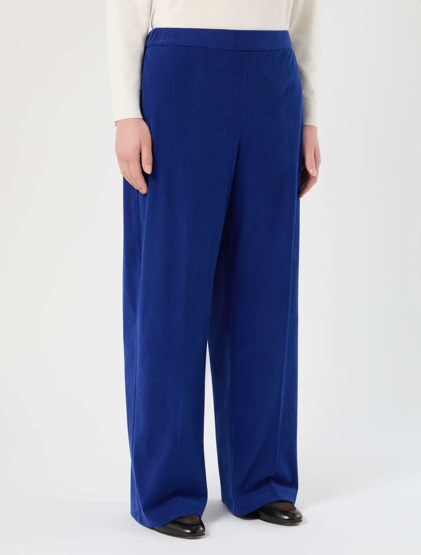 Pantaloni in jersey a costine - BLUETTE - Marina Rinaldi - 3