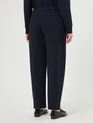 Cotton fleece trousers - MIDNIGHTBLUE - Marina Rinaldi - 4