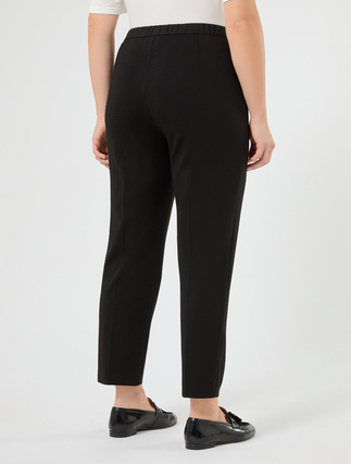 Jersey trousers - BLACK - Marina Rinaldi - 4