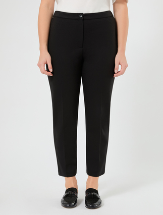 Jersey trousers - BLACK - Marina Rinaldi - 3