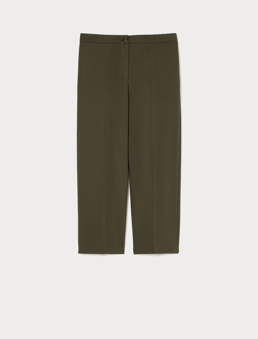 Jersey trousers - OLIVE GREEN - Marina Rinaldi