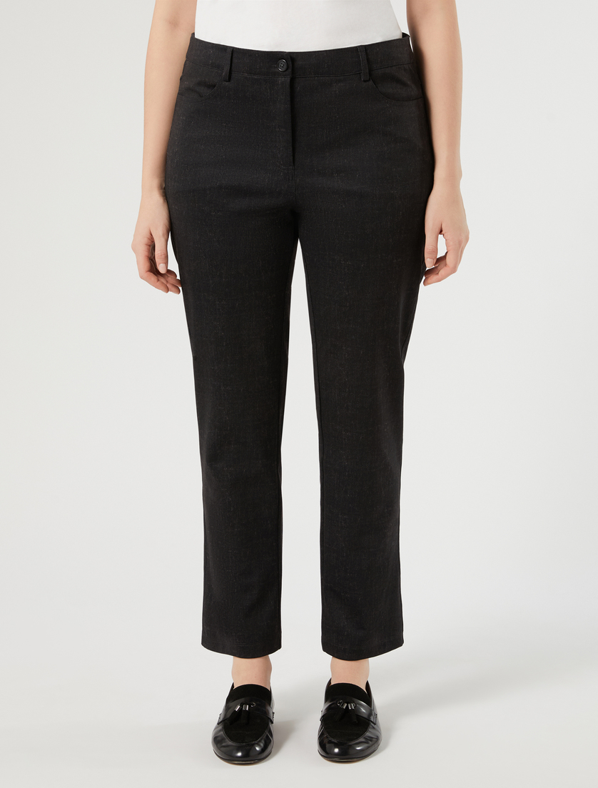 Printed jersey trousers - BLACK - Marina Rinaldi - 3