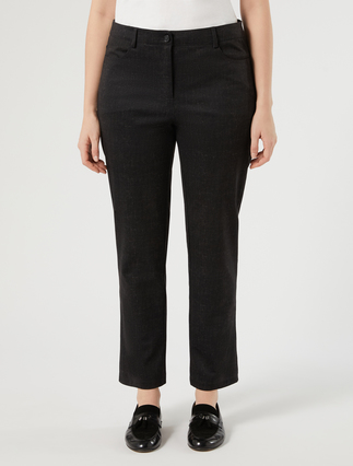 Pantaloni in jersey stampato - NERO