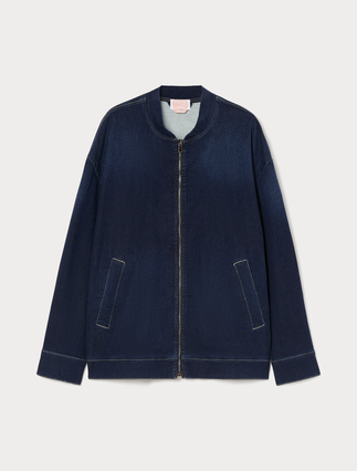 Felpa denim in misto cotone - Marina Rinaldi