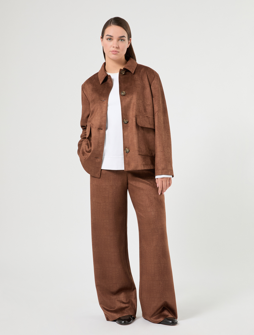 Suede jersey jacket - Marina Rinaldi
