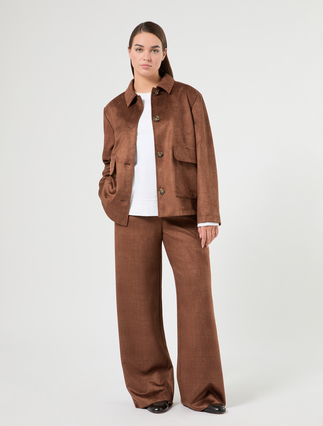 Suede jersey jacket - Marina Rinaldi