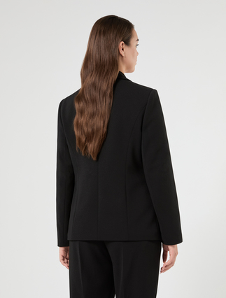 Blazer in jersey scuba crêpe - NERO - Marina Rinaldi - 4