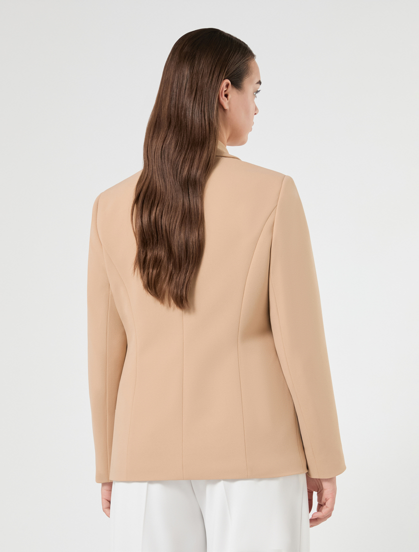 Scuba crepe jersey blazer - CAMEL - Marina Rinaldi - 4