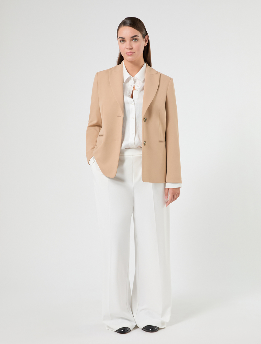 Scuba crepe jersey blazer - CAMEL - Marina Rinaldi - 2