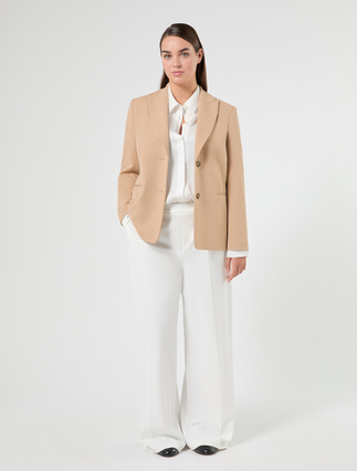 Scuba crepe jersey blazer - CAMEL - Marina Rinaldi - 2