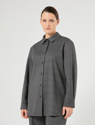 Casacca in jersey - NERO BIANCO - Marina Rinaldi - 3
