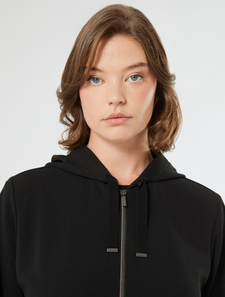 Stretch scuba sweatshirt - BLACK - Marina Rinaldi - 5
