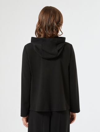 Stretch scuba sweatshirt - BLACK - Marina Rinaldi - 4