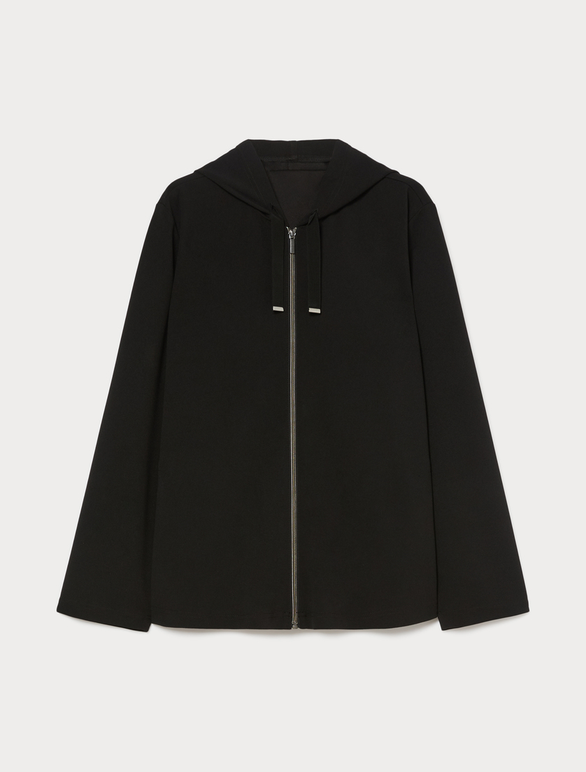 Stretch scuba sweatshirt - BLACK - Marina Rinaldi