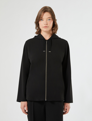 Stretch scuba sweatshirt - BLACK - Marina Rinaldi - 3
