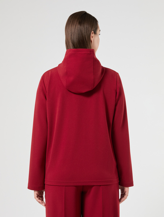 Stretch scuba sweatshirt - BORDEAUX - Marina Rinaldi - 4