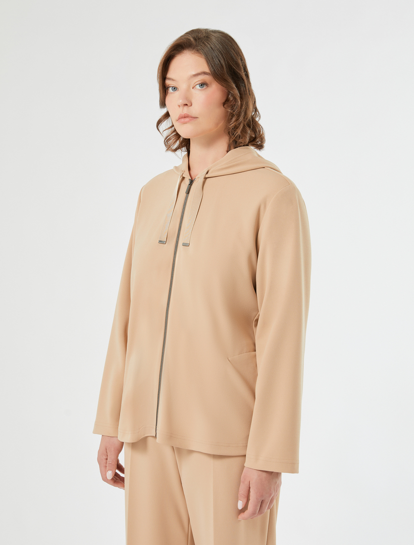 Stretch scuba sweatshirt - CAMEL - Marina Rinaldi - 3