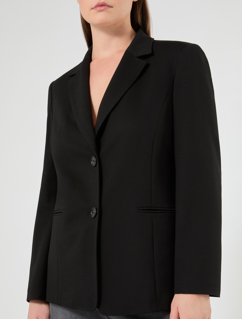 Giacca blazer in jersey - NERO - Marina Rinaldi - 5