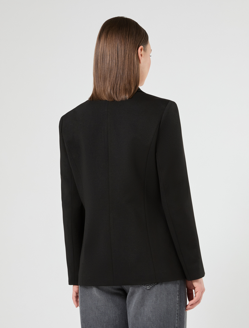 Giacca blazer in jersey - NERO - Marina Rinaldi - 4