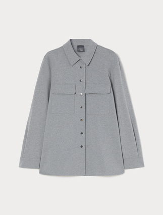 Fleece overshirt-style tunic - Marina Rinaldi