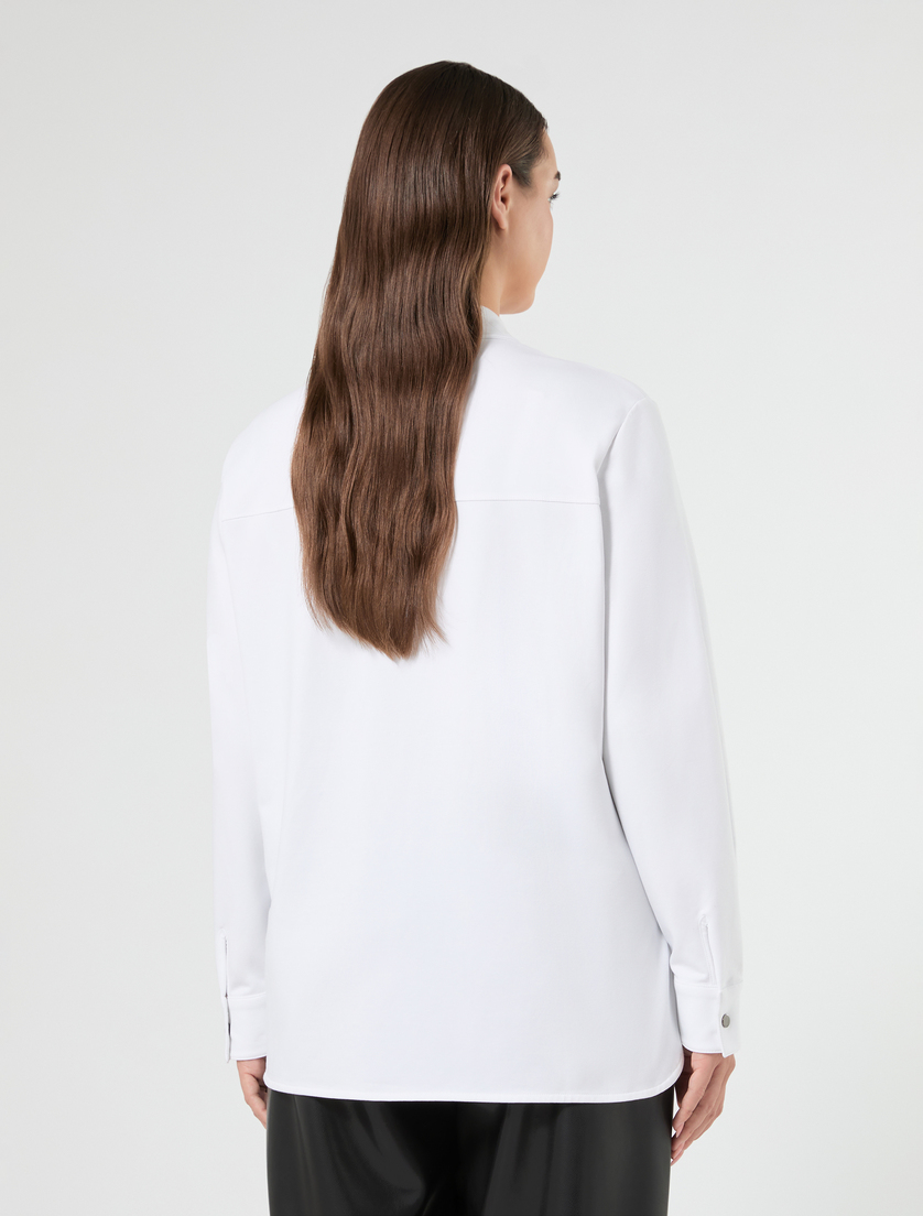 Fleece overshirt-style tunic - WHITE - Marina Rinaldi - 4