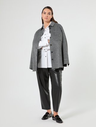 Fleece overshirt-style tunic - Marina Rinaldi