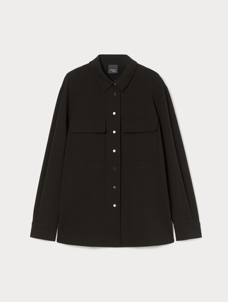 Fleece overshirt-style tunic - Marina Rinaldi