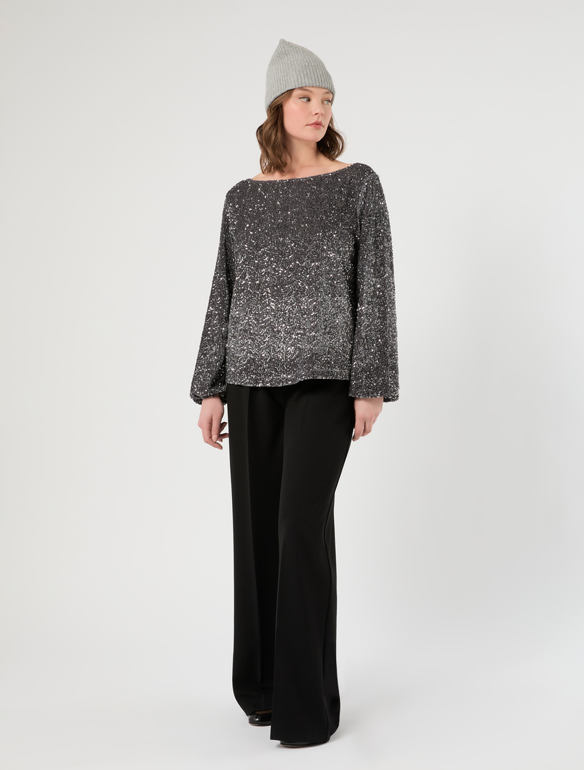 Bestickte Bluse aus Chenille - Marina Rinaldi