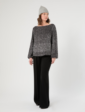Bestickte Bluse aus Chenille - Marina Rinaldi
