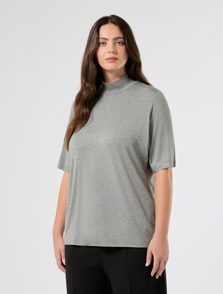Cotton jersey T-shirt - MEDIUM GREY