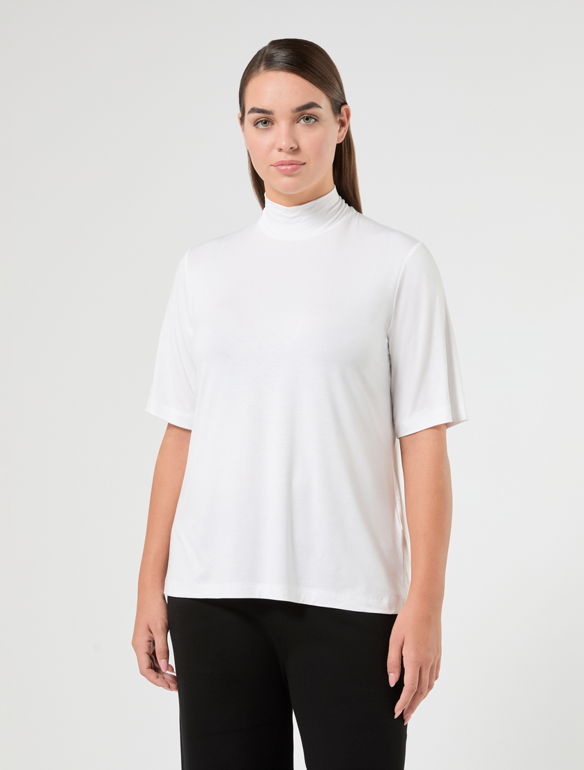 Cotton jersey T-shirt - WHITE - Marina Rinaldi - 3