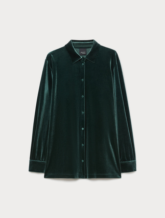 Velvet jersey shirt - Marina Rinaldi