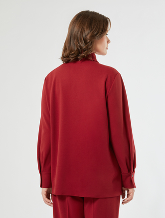 Scuba crêpe jersey tunic - BORDEAUX - Marina Rinaldi - 4