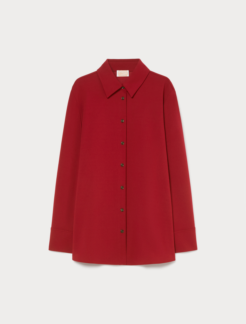 Scuba crêpe jersey tunic - BORDEAUX - Marina Rinaldi