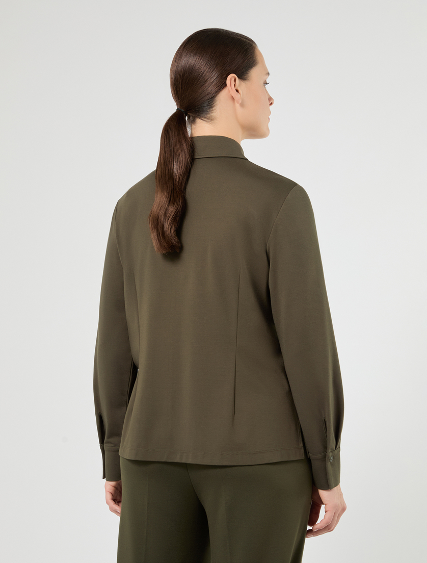 Jersey shirt - OLIVE GREEN - Marina Rinaldi - 4