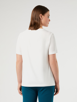 Cotton jersey T-shirt - WHITE - Marina Rinaldi - 4