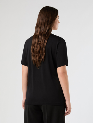 T-Shirt aus Baumwolljersey - SCHWARZ - Marina Rinaldi - 4