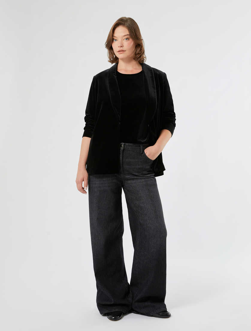 Velvet jersey T-shirt - Marina Rinaldi
