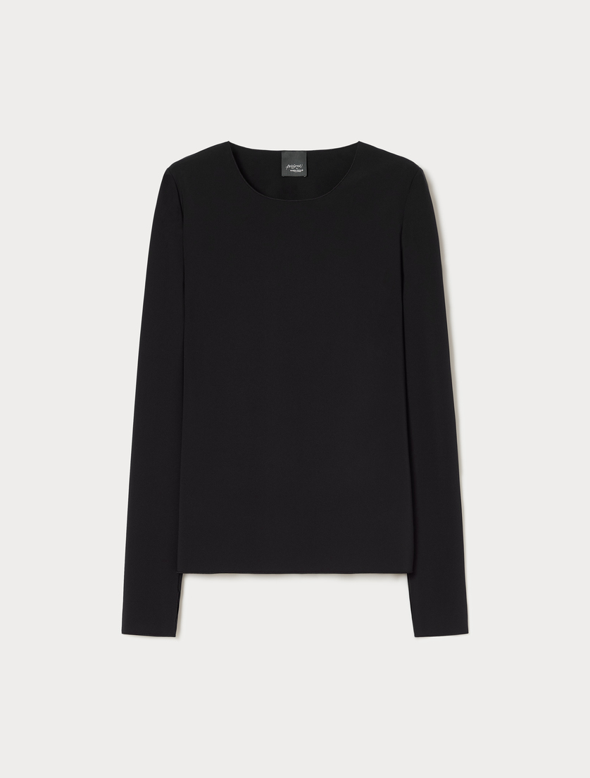 T-shirt in jersey - NERO - Marina Rinaldi