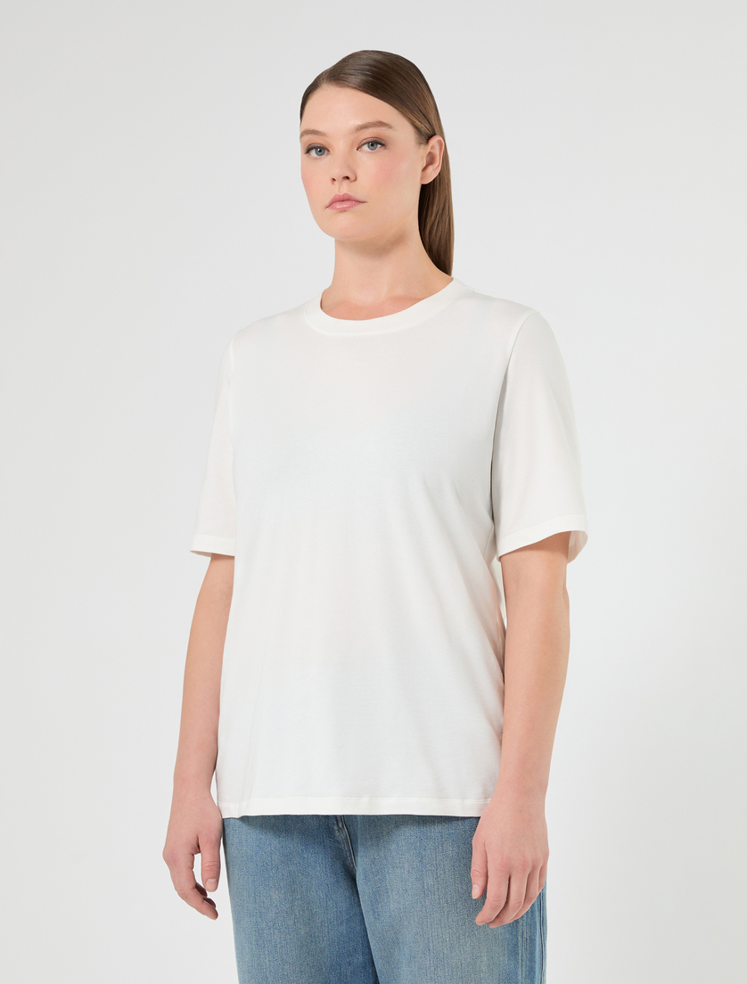 T-Shirt aus Jersey - WEISS - Marina Rinaldi - 3