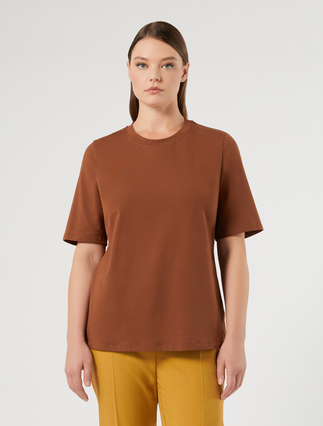 Jersey T-shirt - TOBACCO