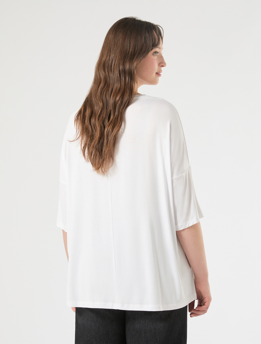 T-shirt in jersey - BIANCO - Marina Rinaldi - 4
