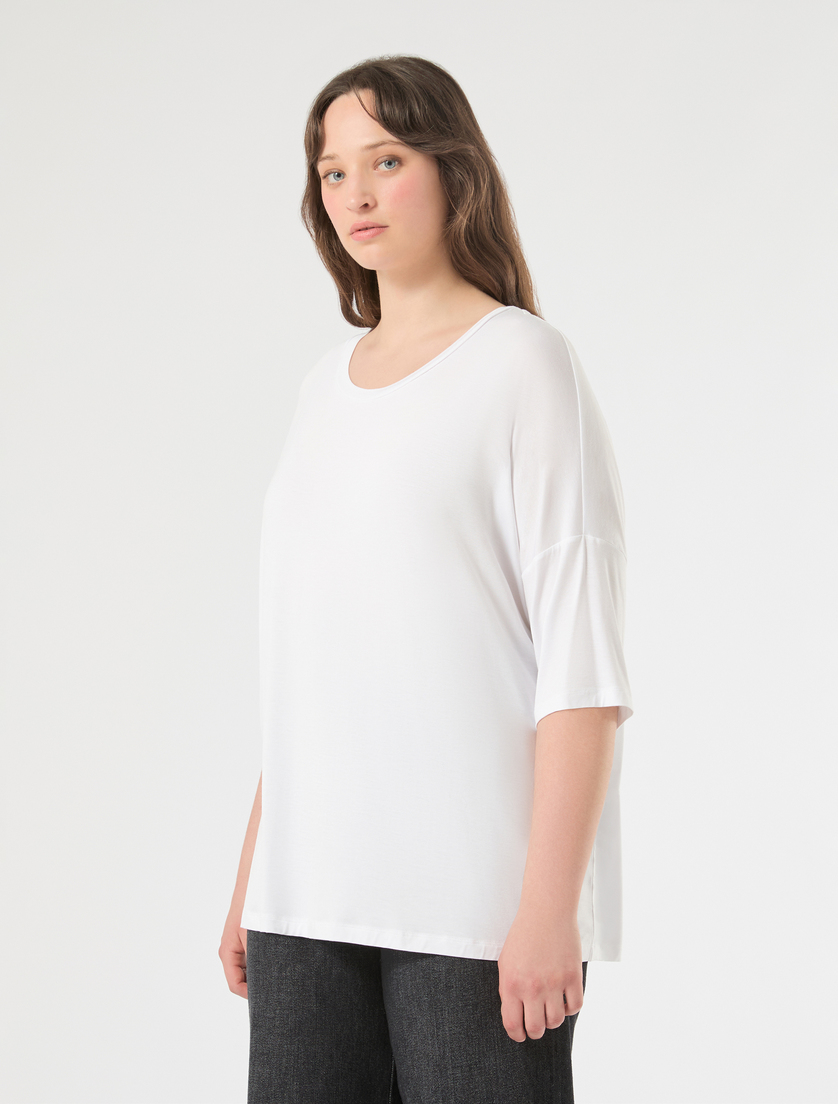 T-shirt in jersey - BIANCO - Marina Rinaldi - 3