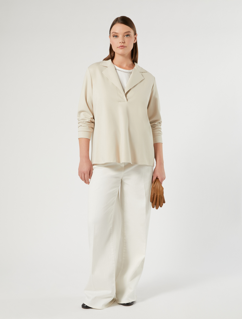 Stretch cotton jersey T-shirt - Marina Rinaldi