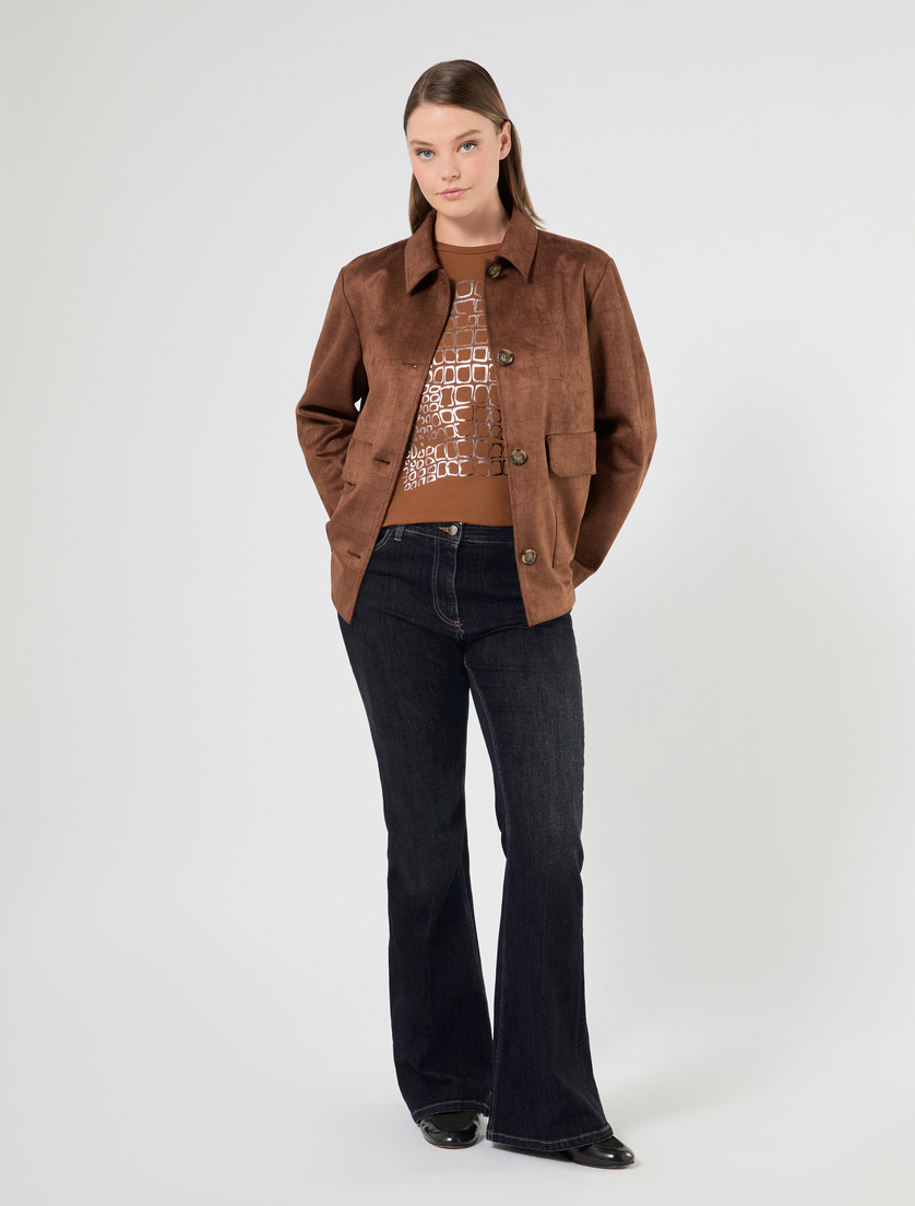 Stretch cotton jersey T-shirt - Marina Rinaldi