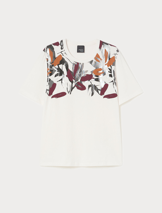 T-shirt in jersey di cotone stretch - Marina Rinaldi
