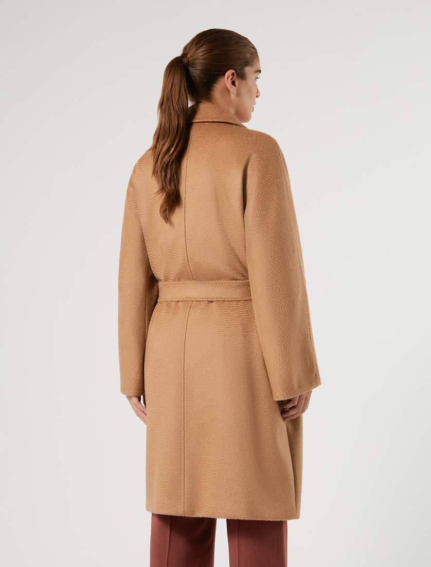 Camel broadcloth coat - CAMEL - Marina Rinaldi - 4