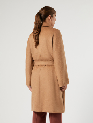 Camel broadcloth coat - CAMEL - Marina Rinaldi - 4